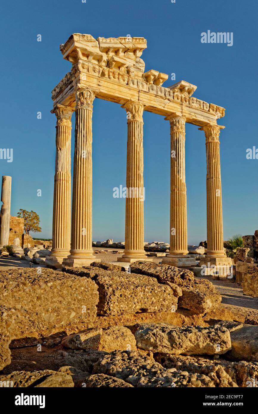 Temple d'Apollon à côté, province d'Antalya, Turquie. Banque D'Images