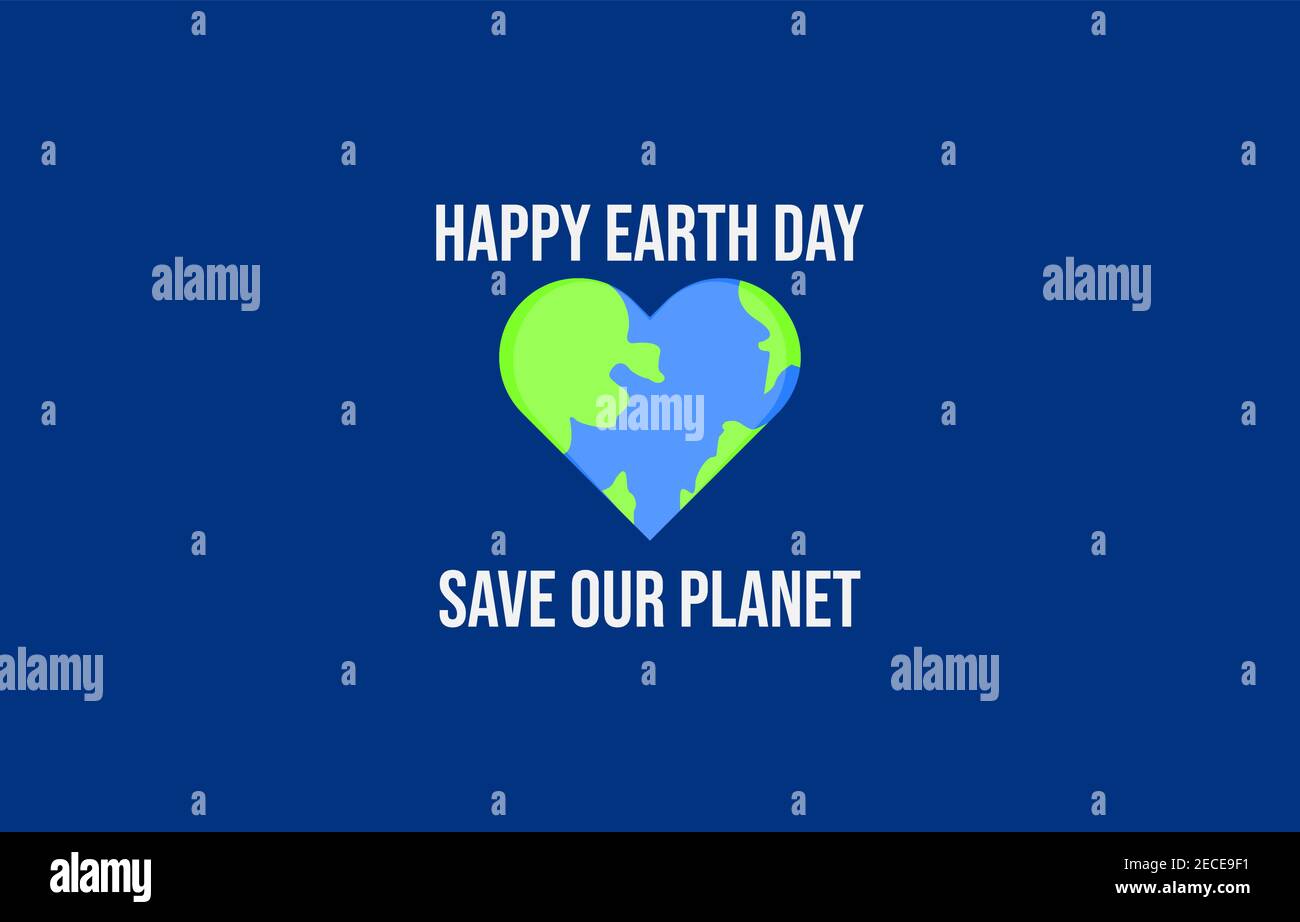 Happy Earth Day Illustration Banner modèle vectoriel adapté à l'événement jour de la Terre, jour de l'environnement Illustration de Vecteur