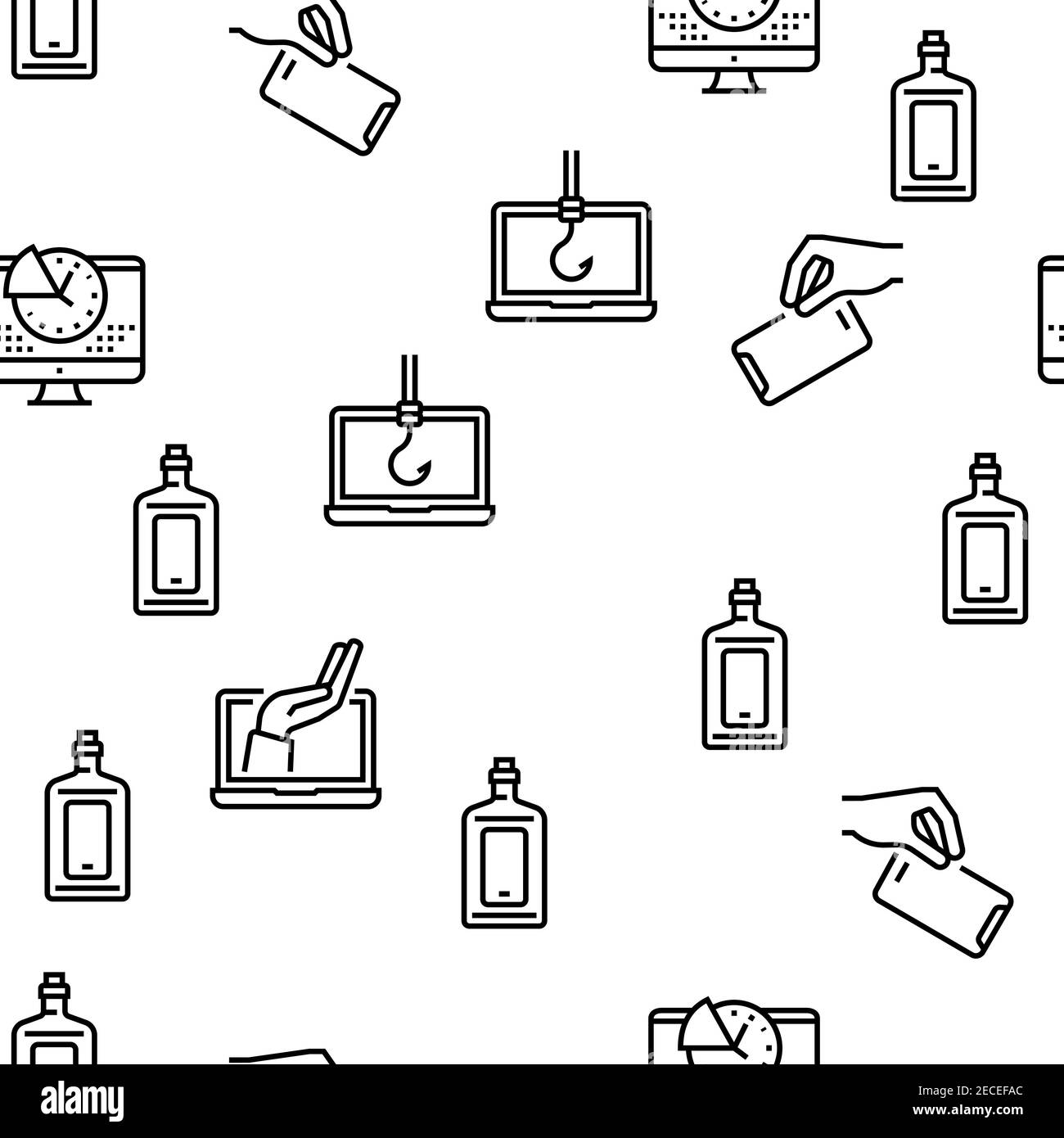 Schéma transparent vectoriel Detox de périphérique numérique Illustration de Vecteur