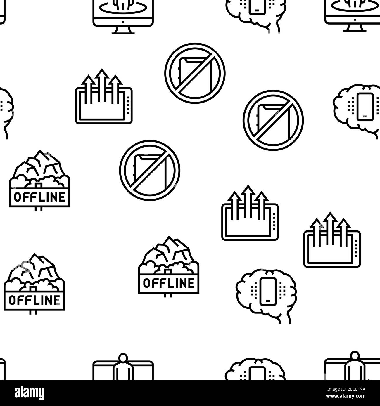 Schéma transparent vectoriel Detox de périphérique numérique Illustration de Vecteur