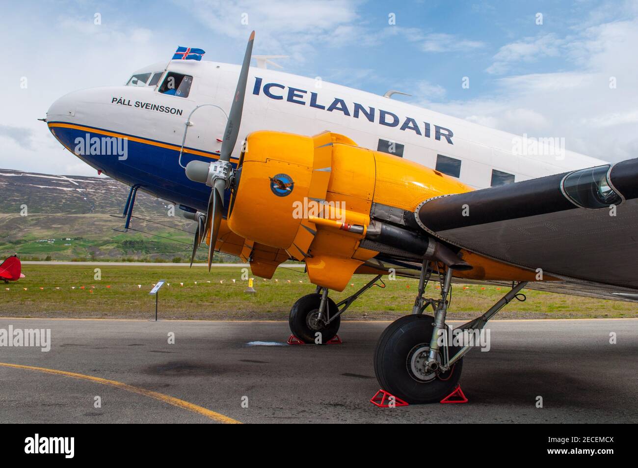 Akureyri Islande - juin 20. 2015: Icelandair Douglas C47 avion Banque D'Images