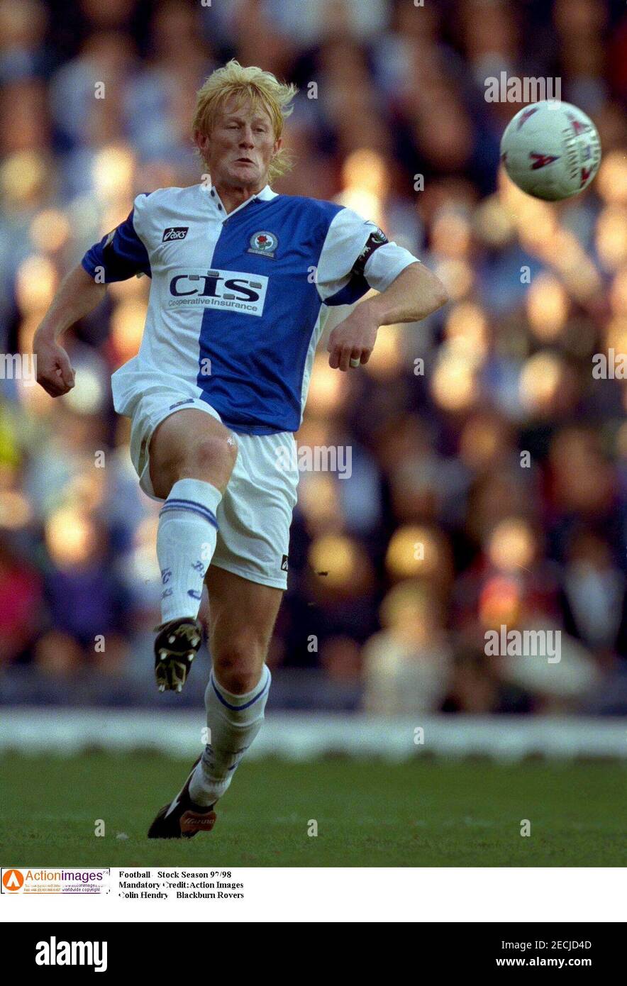 Football - saison 97/98 crédit obligatoire:action Images Colin Hendry - Blackburn Rovers Banque D'Images