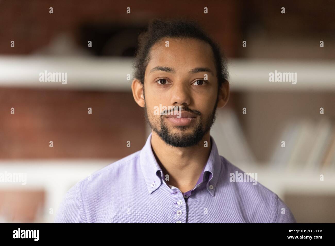 Portrait en tête d'un homme afro-américain Banque D'Images
