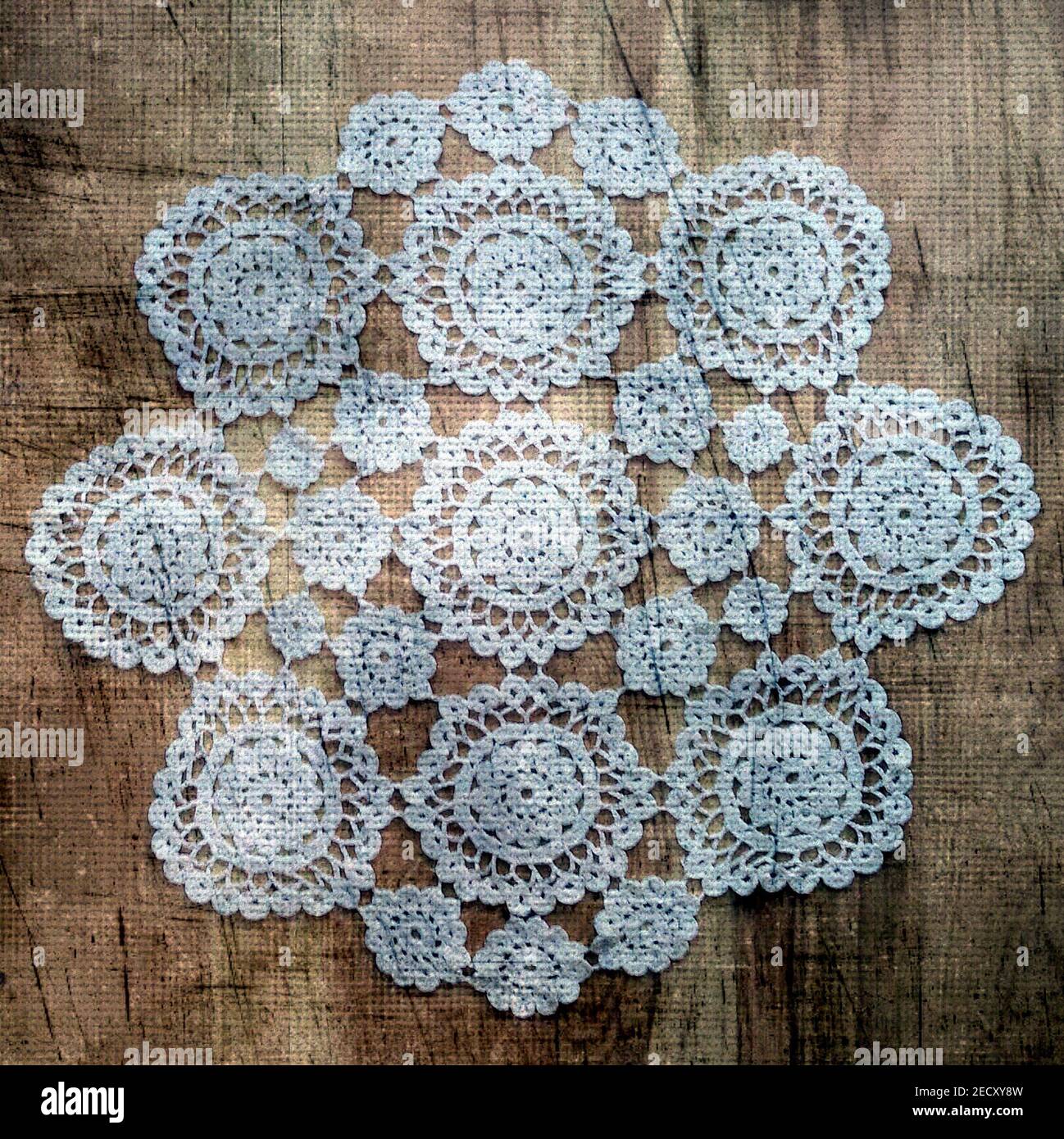 Arrière-plan fait main. Texture crochet grunge. Banque D'Images