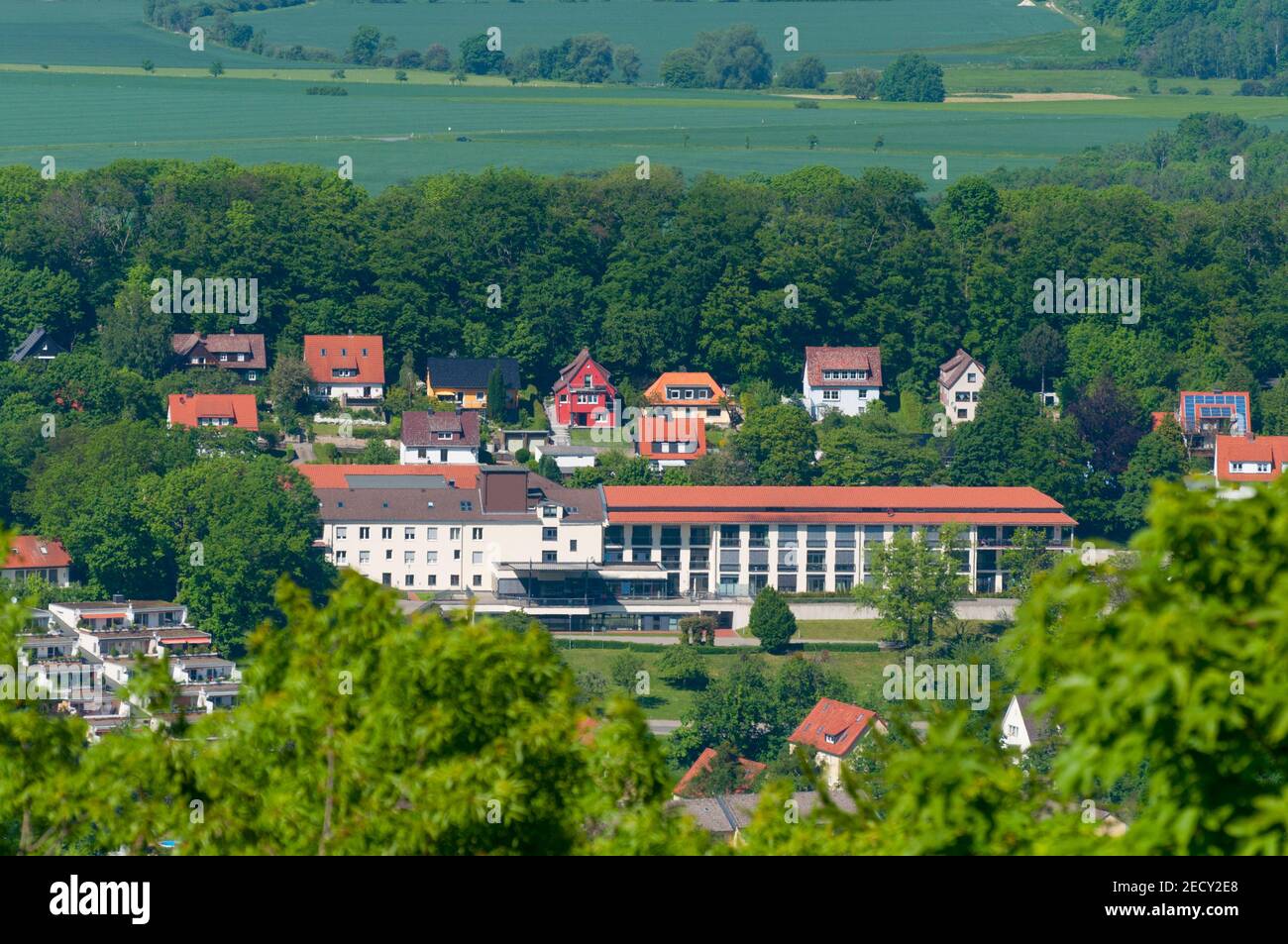 Vue aérienne de la ville de Bad Harzburg en Allemagne Banque D'Images Vue aérienne de la ville de Bad Harzburg en Allemagne Banque D'Images