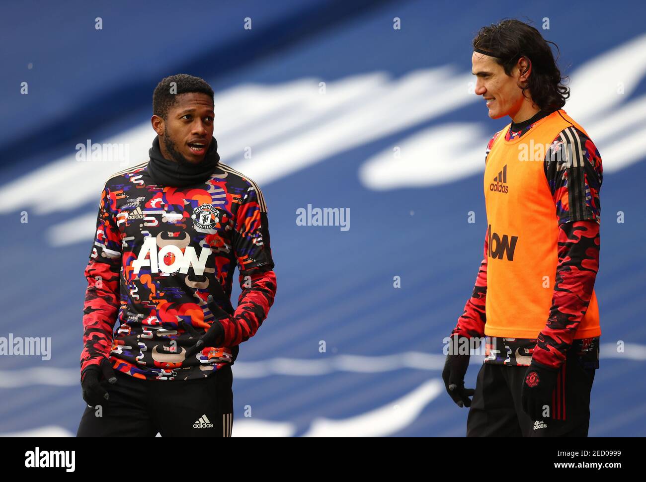 Fred (à gauche) de Manchester United et Edinson Cavani de Manchester United s'échauffent avant le match de la Premier League aux Hawthorns, West Bromwich. Date de la photo: Dimanche 14 février 2021. Banque D'Images Fred (à gauche) de Manchester United et Edinson Cavani de Manchester United s'échauffent avant le match de la Premier League aux Hawthorns, West Bromwich. Date de la photo: Dimanche 14 février 2021. Banque D'Images