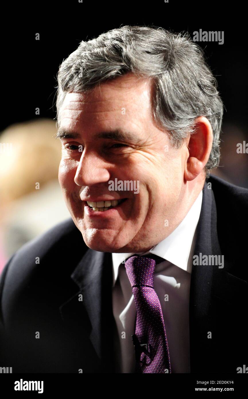 Réunion du Cabinet du Premier ministre du travail Gordon Brown et des ministres du gouvernement du Royaume-Uni au BT Convention Center de Liverpool, le 8 janvier 2009 Banque D'Images