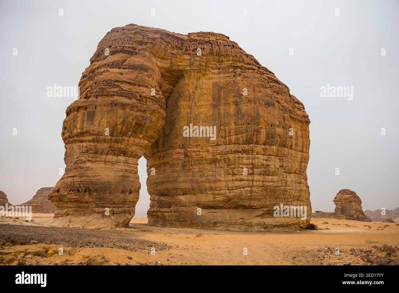 Arche géante dans le rocher de l'éléphant, Al Ula, Arabie Saoudite Banque D'Images