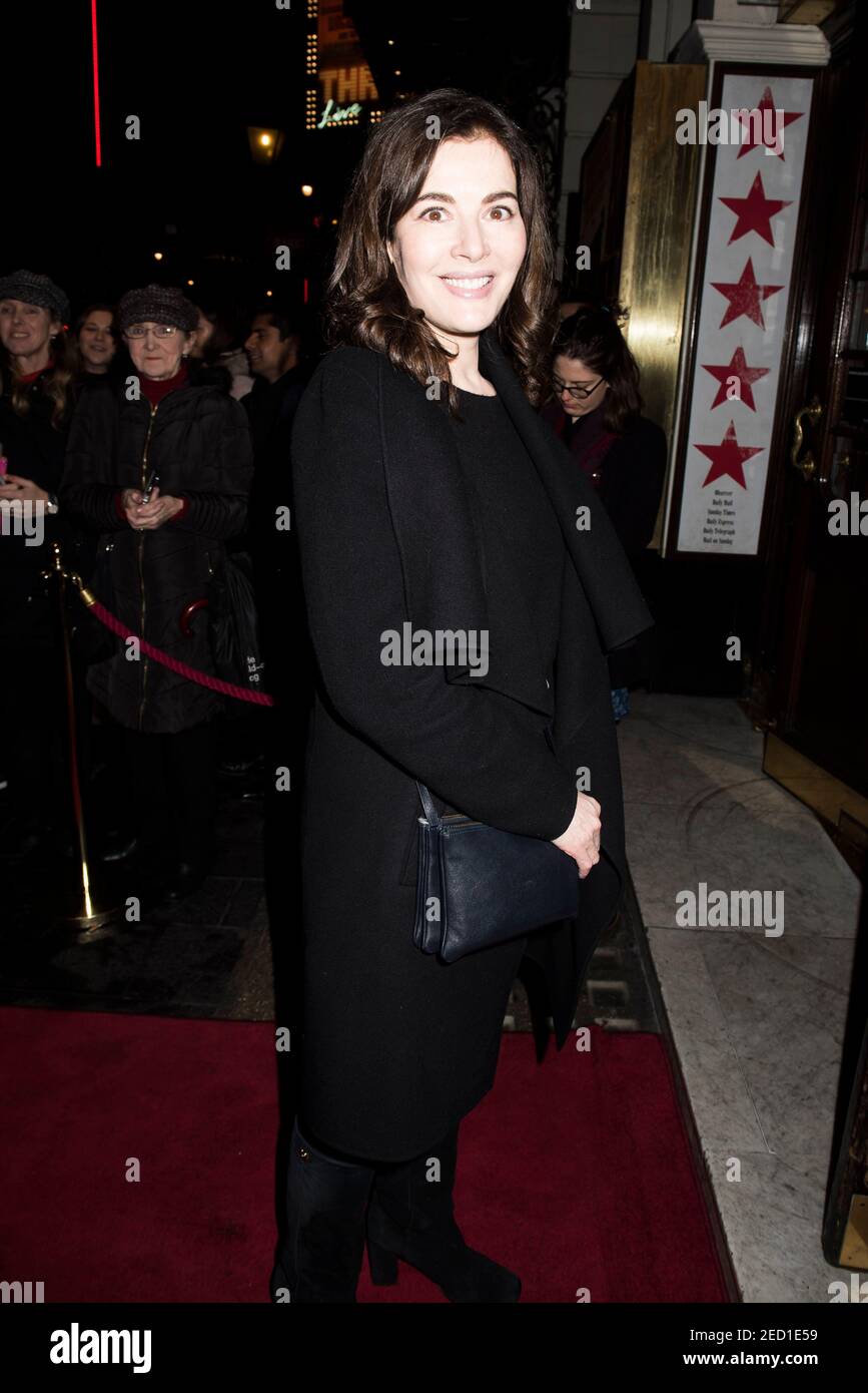 Nigella Lawson assiste à la soirée de presse des Travesties à l'Apollo Theatre, Shaftesbury Avenue, Londres. Date de la photo: Mercredi 15 février 2017. Le crédit photo devrait se lire: © DavidJensen Banque D'Images