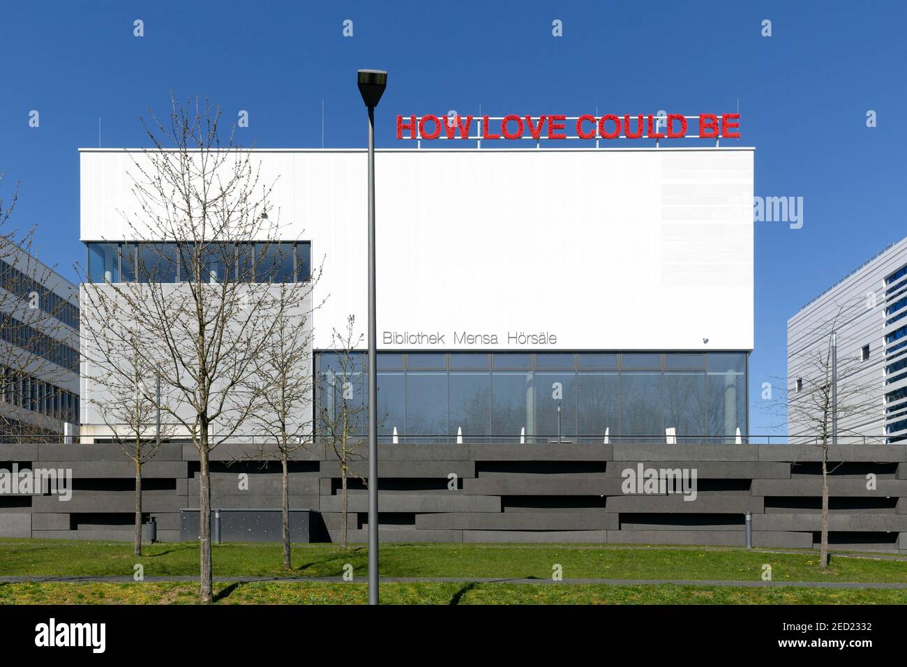 Université de la Santé, HSG, Bibliothèque, Centre de référence et de salle de conférence, Campus de la Santé Bochum, Bochum, région de la Ruhr, Rhénanie-du-Nord-Westphalie, Allemagne Banque D'Images