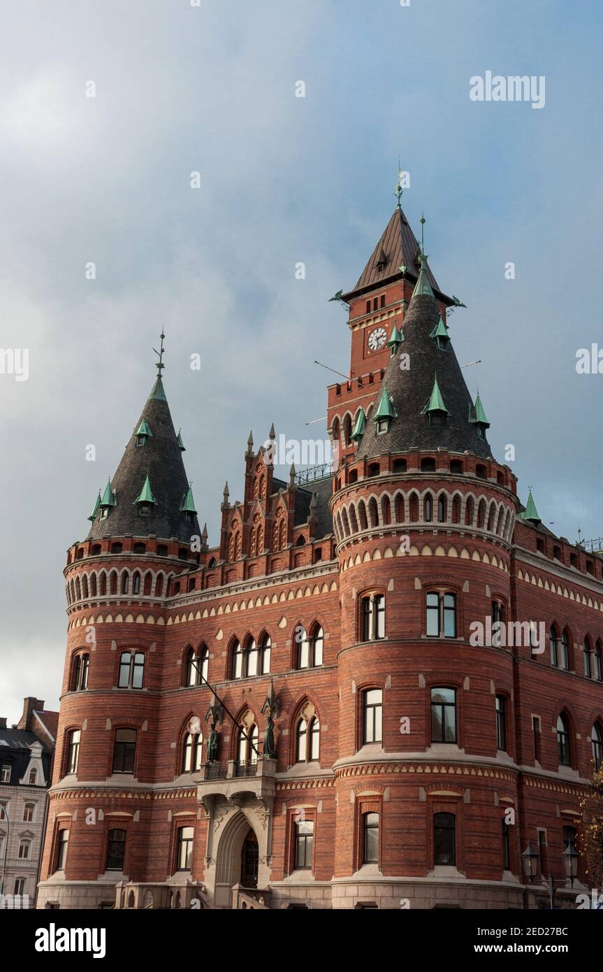 L'ancienne mairie de la ville de Halsingborg en Suède Banque D'Images
