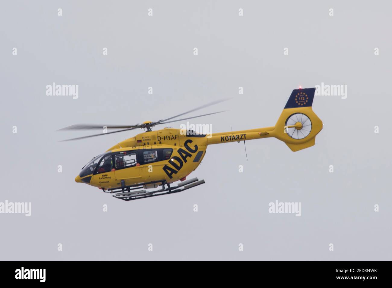 D-HYAF Eurocopter Airbus Helicopters EC145 H145 de la Luftrettung ADAC Christoph 26 chez Co Banque D'Images