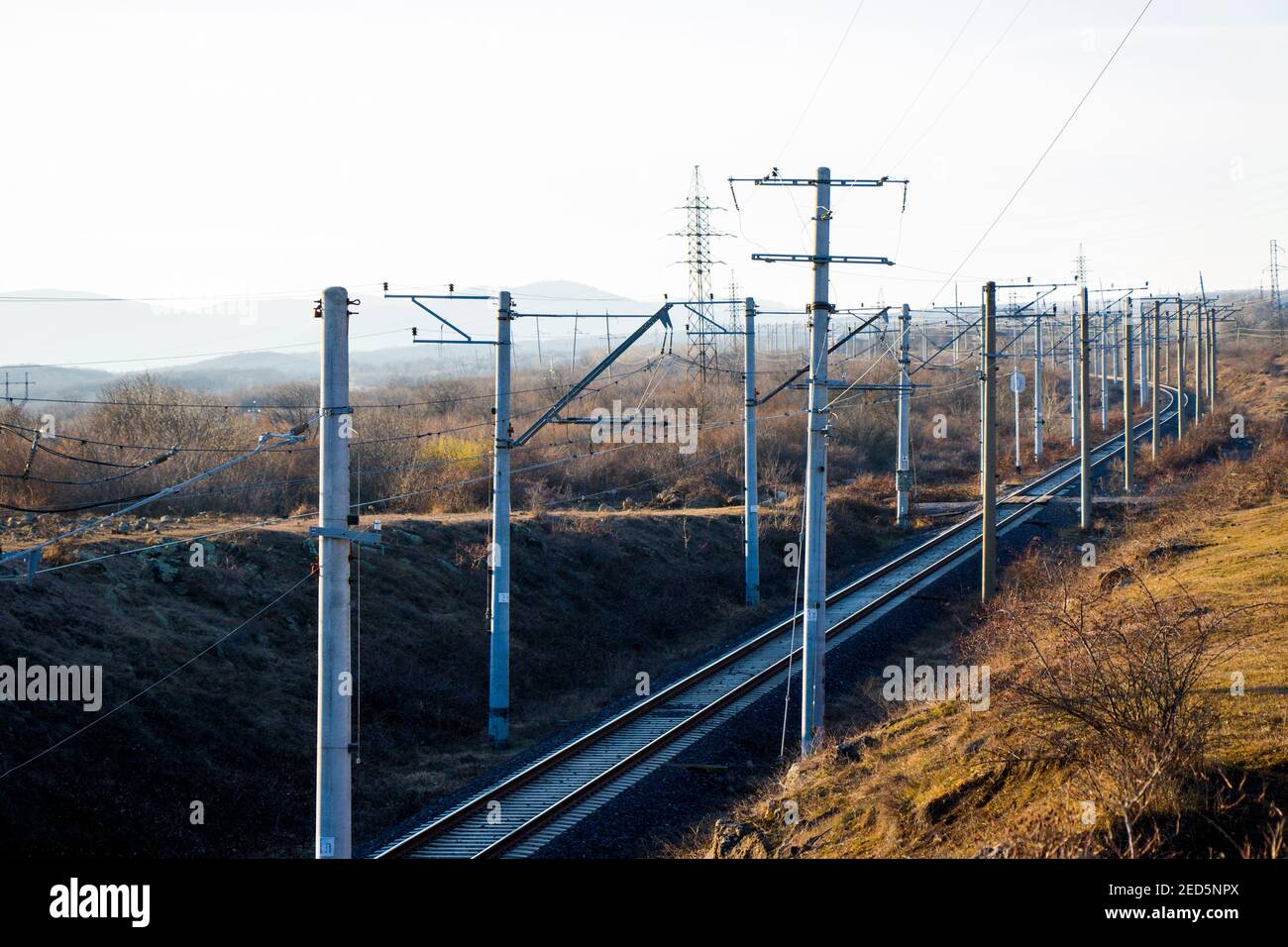 Rails En Perspective Banque d'image et photos Alamy