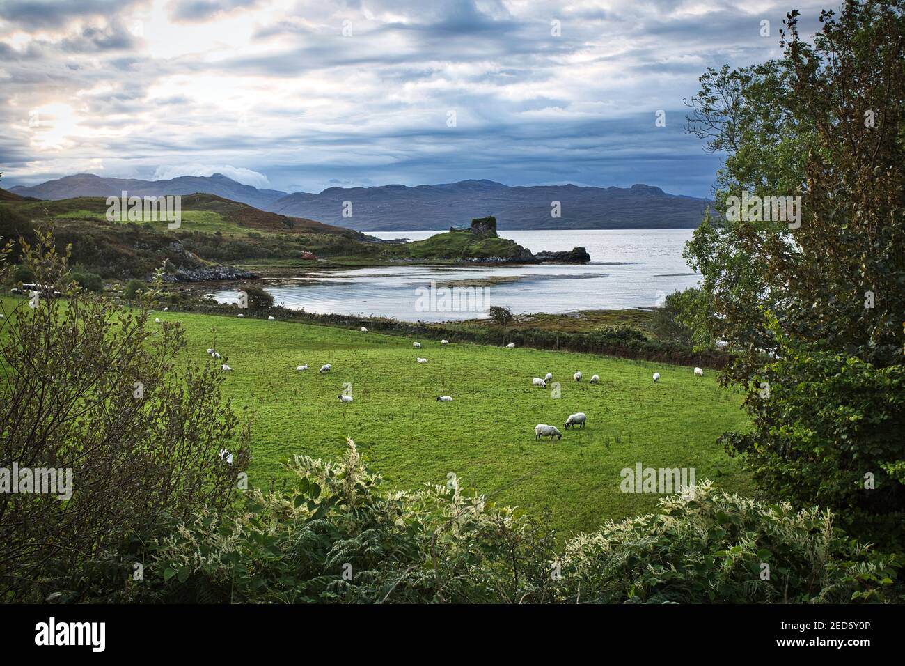 Village de Teangue sur la péninsule de Sleat, île de Skye, Écosse Banque D'Images