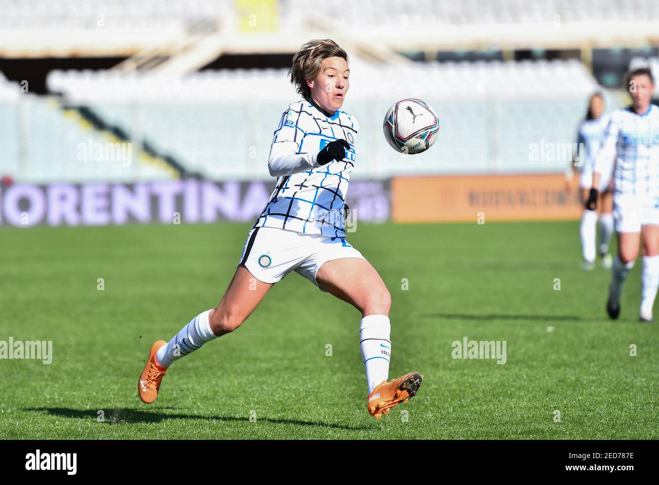 Stade Artemio Franchi, Florence, Italie, 14 Fév 2021, Stefania Tarenzi (Inter) pendant ACF Fiorentina Femminile vs FC Internazionale , Italien Coppa Italia football Match - photo Lisa Guglielmi / LM Banque D'Images