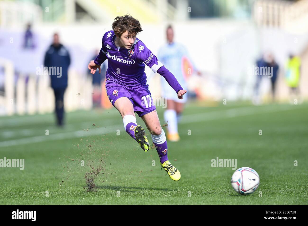 Florence, Italie. 14 février 2021. Florence, Italie, Stade Artemio Franchi, 14 février 2021, Margherita Monnecchi (Fiorentina Femminile) pendant l'ACF Fiorentina Femminile vs FC Internazionale - Italien Coppa Italia football féminin Match Credit: Lisa Guglielmi/LPS/ZUMA Wire/Alay Live News Banque D'Images