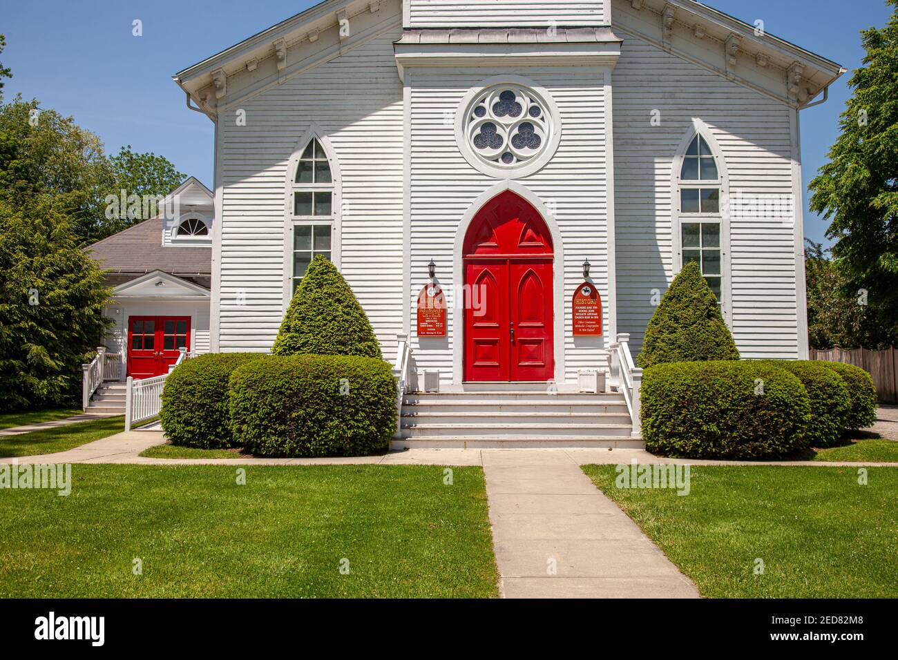 Lakeville, Connecticut, Église méthodiste unie Banque D'Images