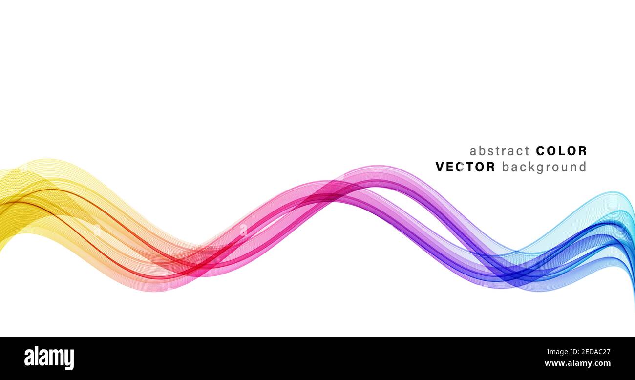 Élément de conception abstrait à spectre de couleurs brillantes Illustration de Vecteur