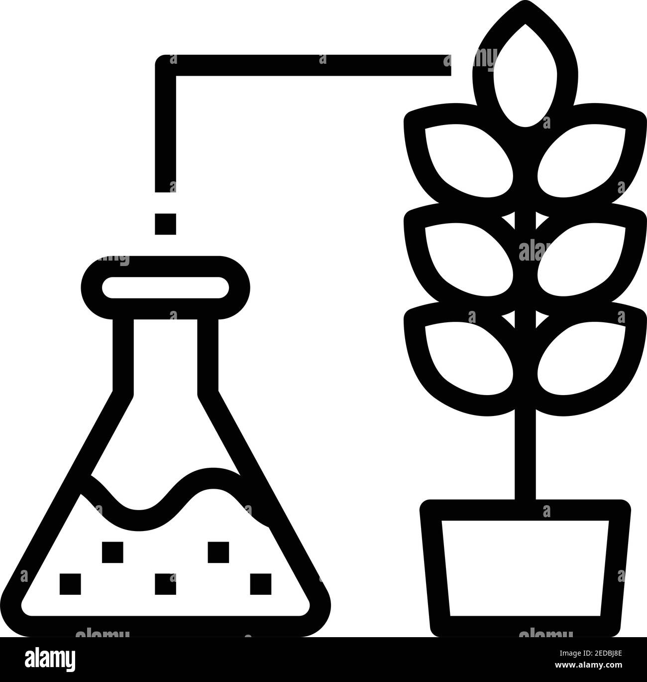 tube-essai-chimique-eau-sol Illustration de Vecteur