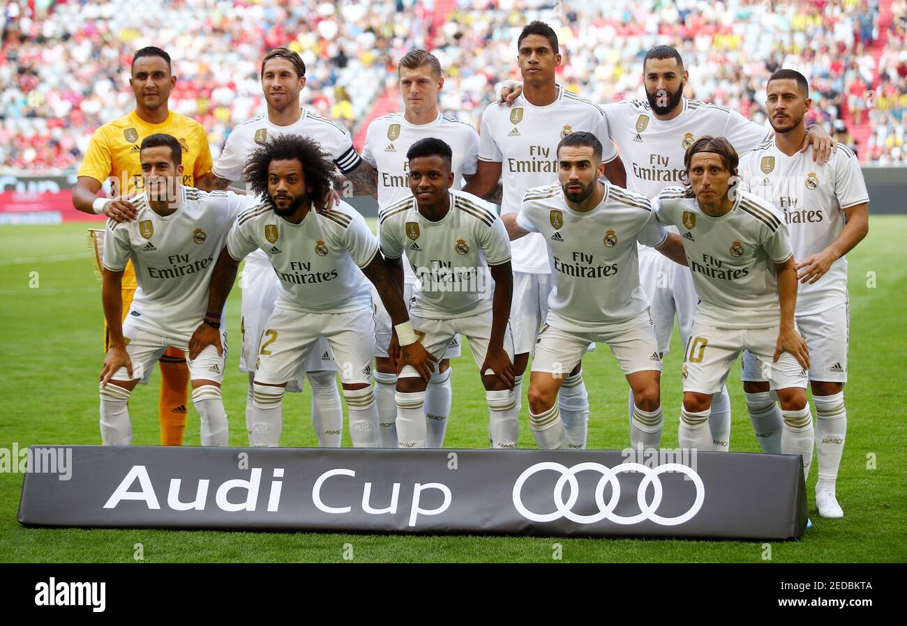 Football Football Audi Cup Real Madrid V Tottenham Hotspur Allianz Arena Munich Allemagne 30 Juillet 19 Les Joueurs Du Real Madrid Posent Pour Une Photo De Groupe D Equipe