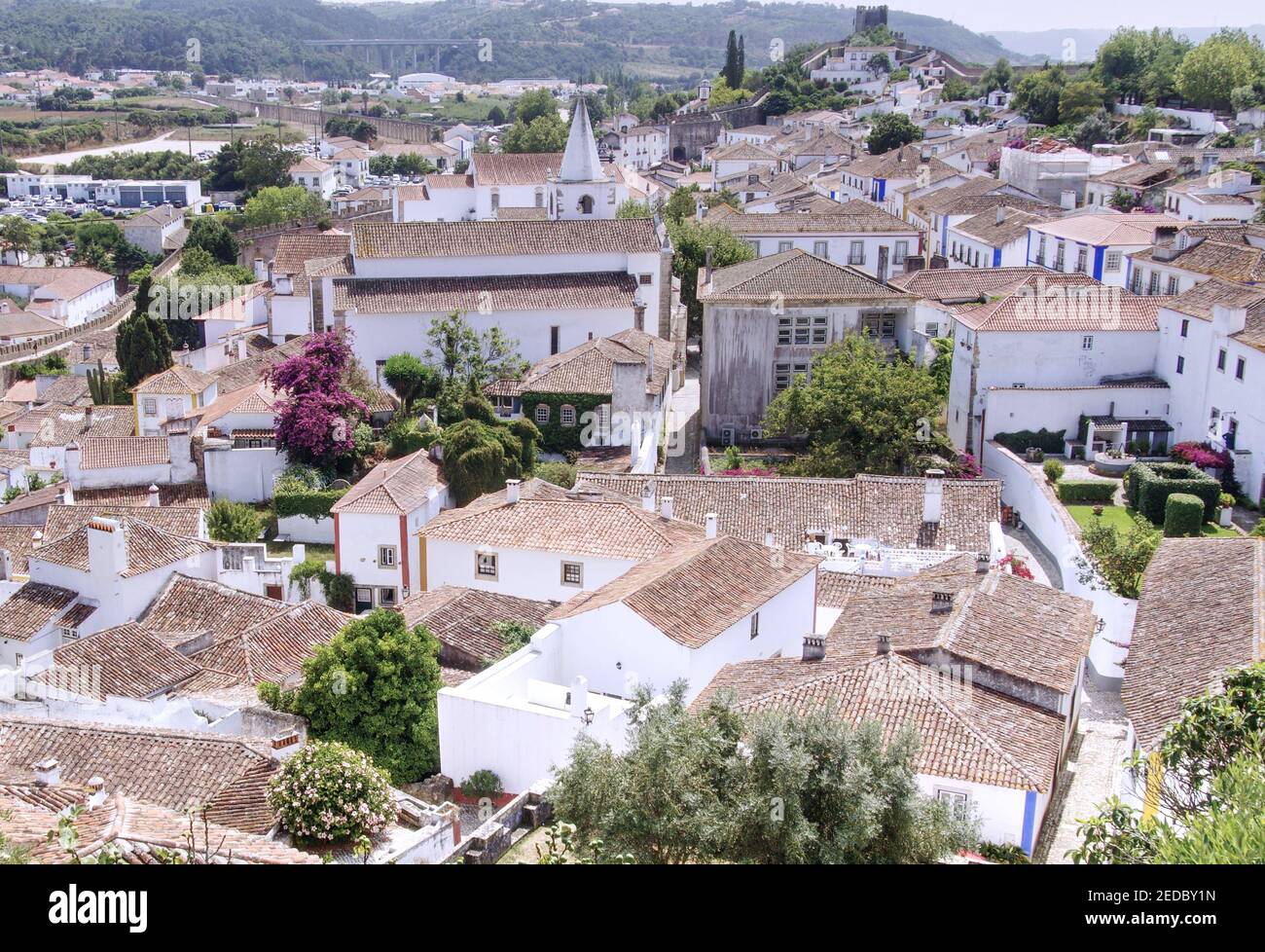 Obidos, Portugal, bâtiments, architecture, paysages Banque D'Images