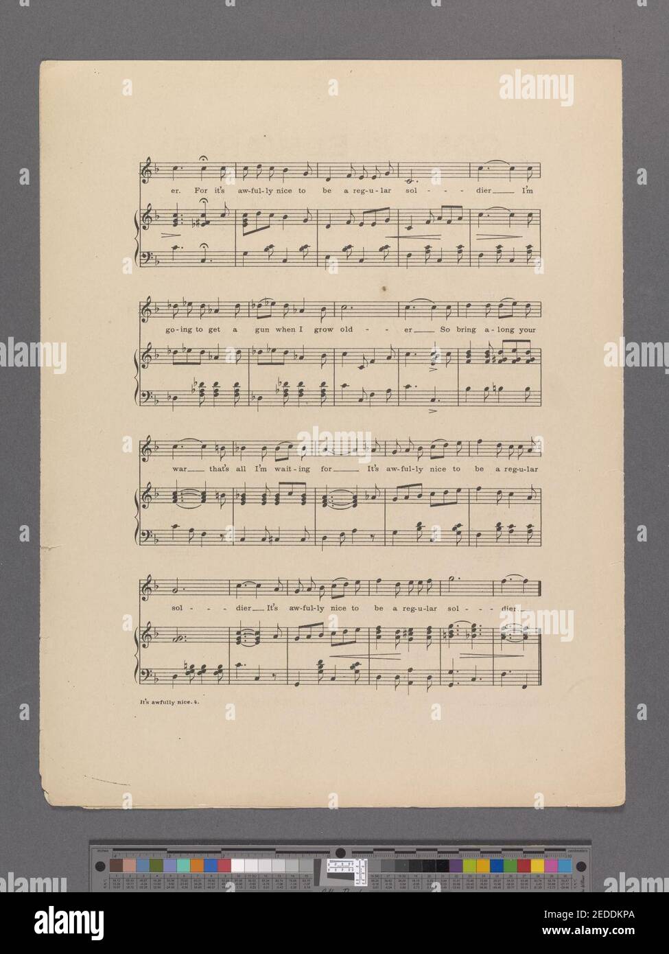 C'est très agréable d'être un soldat régulier Banque D'Images