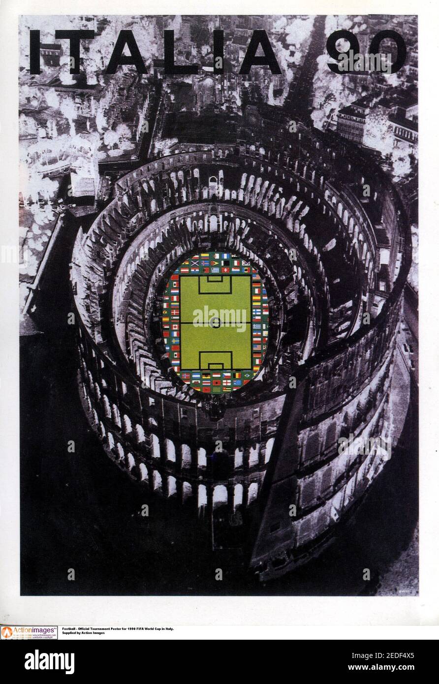 Affiche Coupe du monde 1990 ITALIE 1990 Italie 90