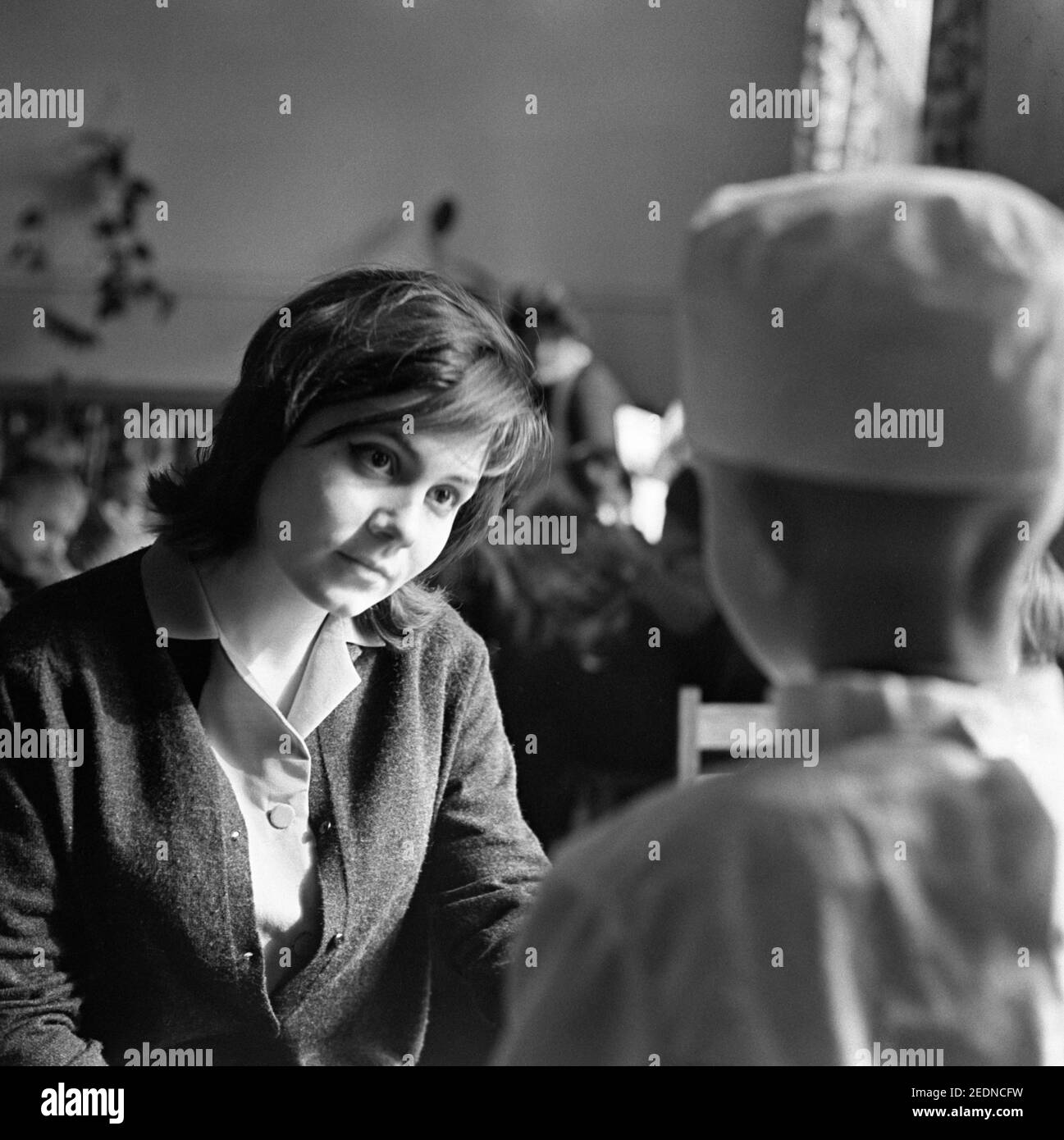 23.10.2020, Berlin, , République démocratique allemande - actrice Valentina Malyavina pendant le tournage du film l'enfance d'Ivan. 00S620601D006CAROEX. Banque D'Images