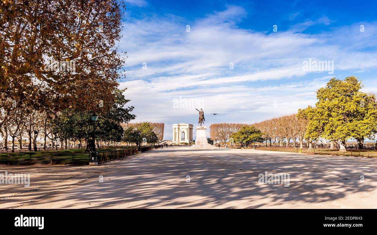 Parc du Peyrou à Montpellier, Herault, Occitanie, France Banque D'Images