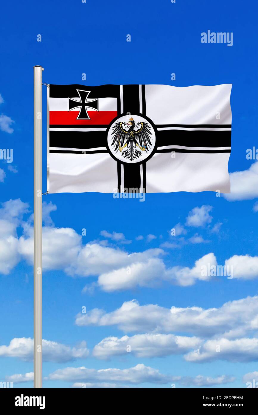 Reichskriegsflagge, drapeau impérial de guerre, Allemagne Banque D'Images