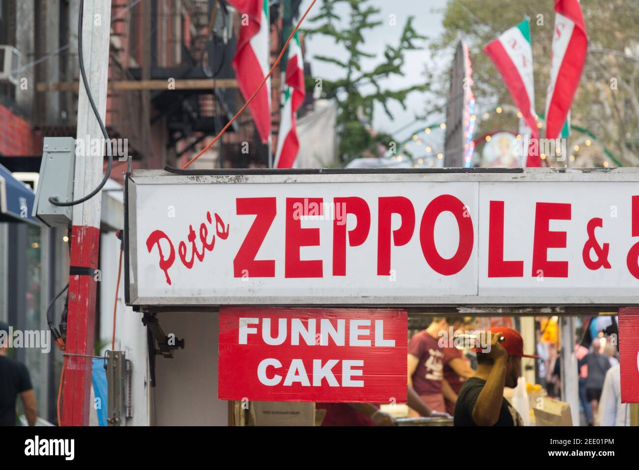 États-Unis New York la fête annuelle de San Gennaro en petite Italie est une célébration annuelle du Saint patron de Naples. Banque D'Images