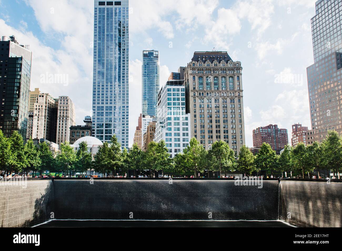 Mémorial du 11 septembre, Lower Manhattan, New York, États-Unis Banque D'Images