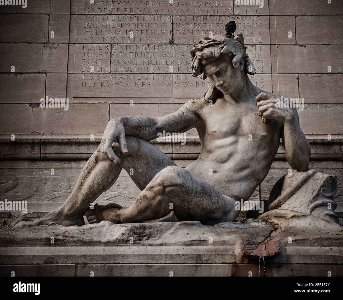 Statue de Central Park, Manhattan, New York City, États-Unis Banque D'Images