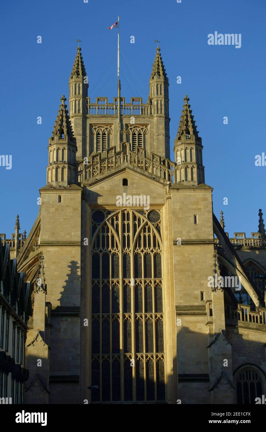 L'Abbaye de Bath, Bath, Angleterre, Royaume-Uni Banque D'Images