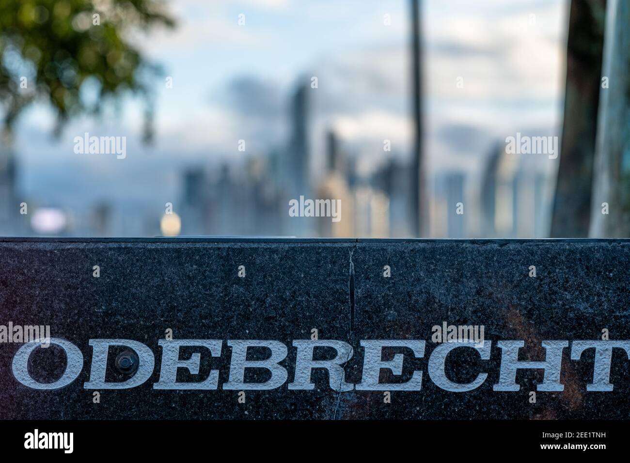 Nom de la société Odebrecht au Panama Banque D'Images