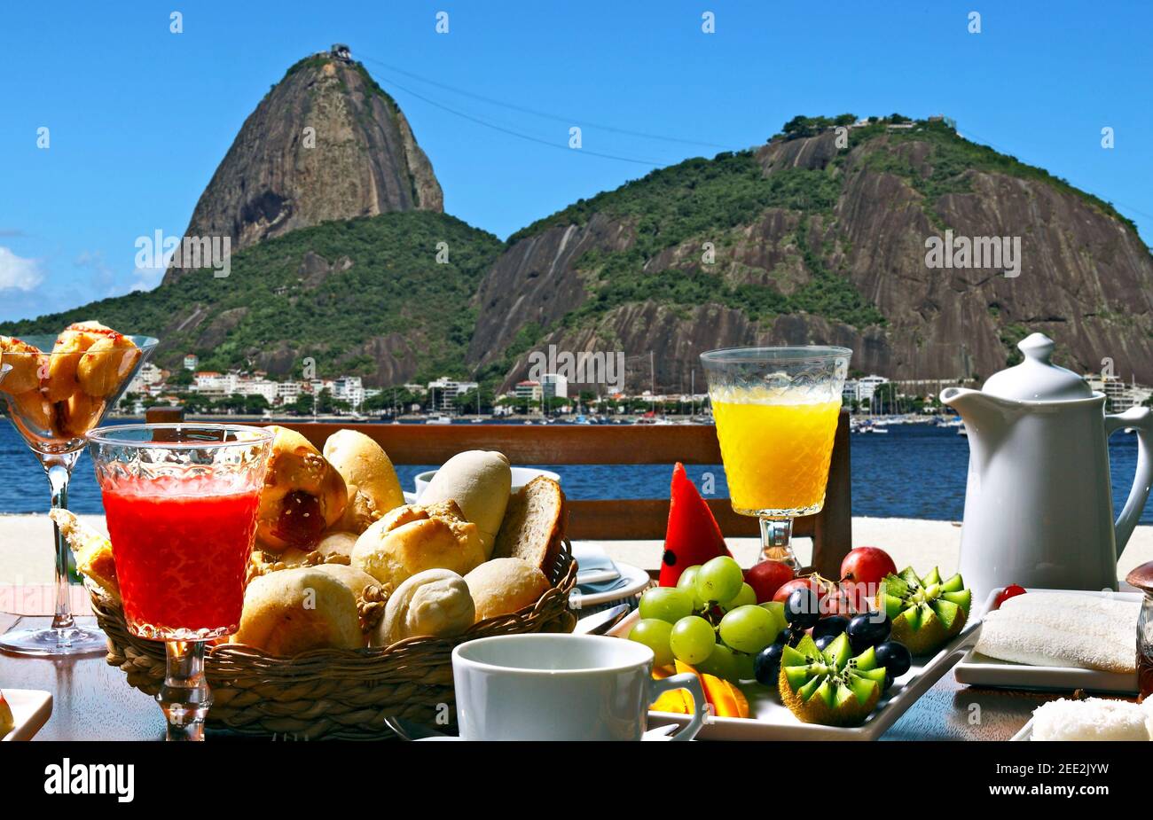 Petit déjeuner Rio de Janeiro Banque D'Images