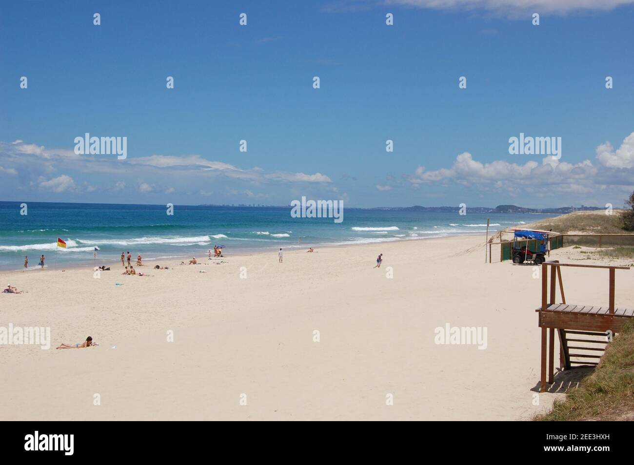 Surfers Paradise est une ville côtière et une banlieue de la ville de Gold Coast, Queensland, Australie Banque D'Images