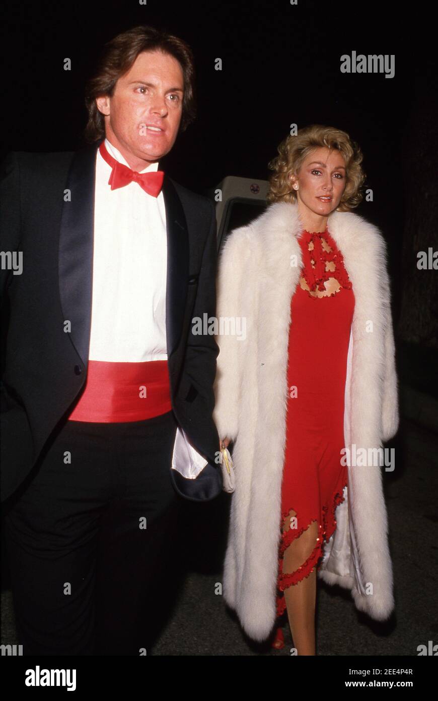 Bruce Jenner et Linda Thompson 'Sautels Salute US Olympic Team' - 29 janvier 1984 à l'auditorium civique de Pasadena à Pasadena, Californie crédit: Ralph Dominguez/MediaPunch Banque D'Images