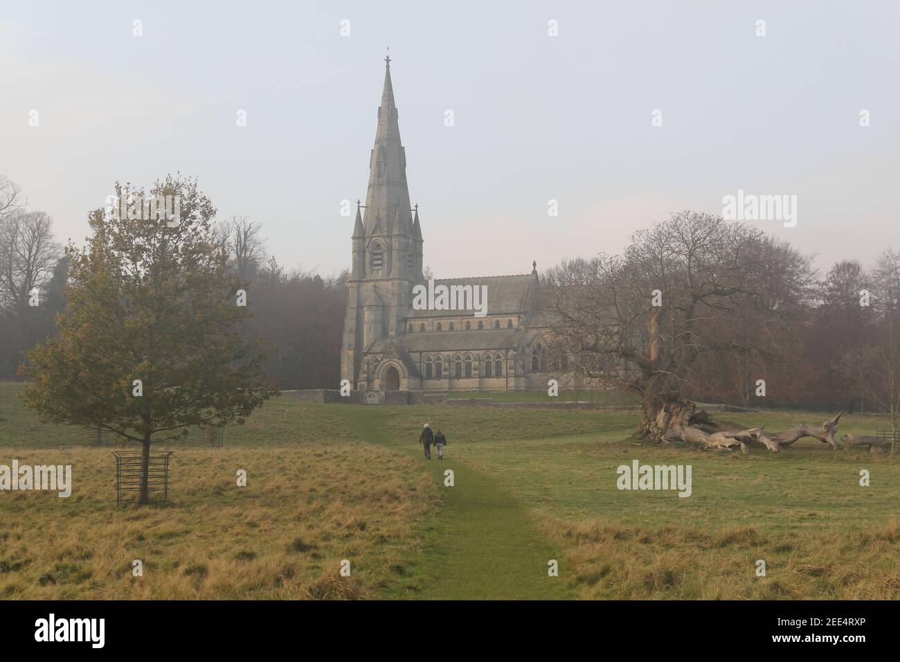 Église Sainte-Marie, Studley Royal Banque D'Images