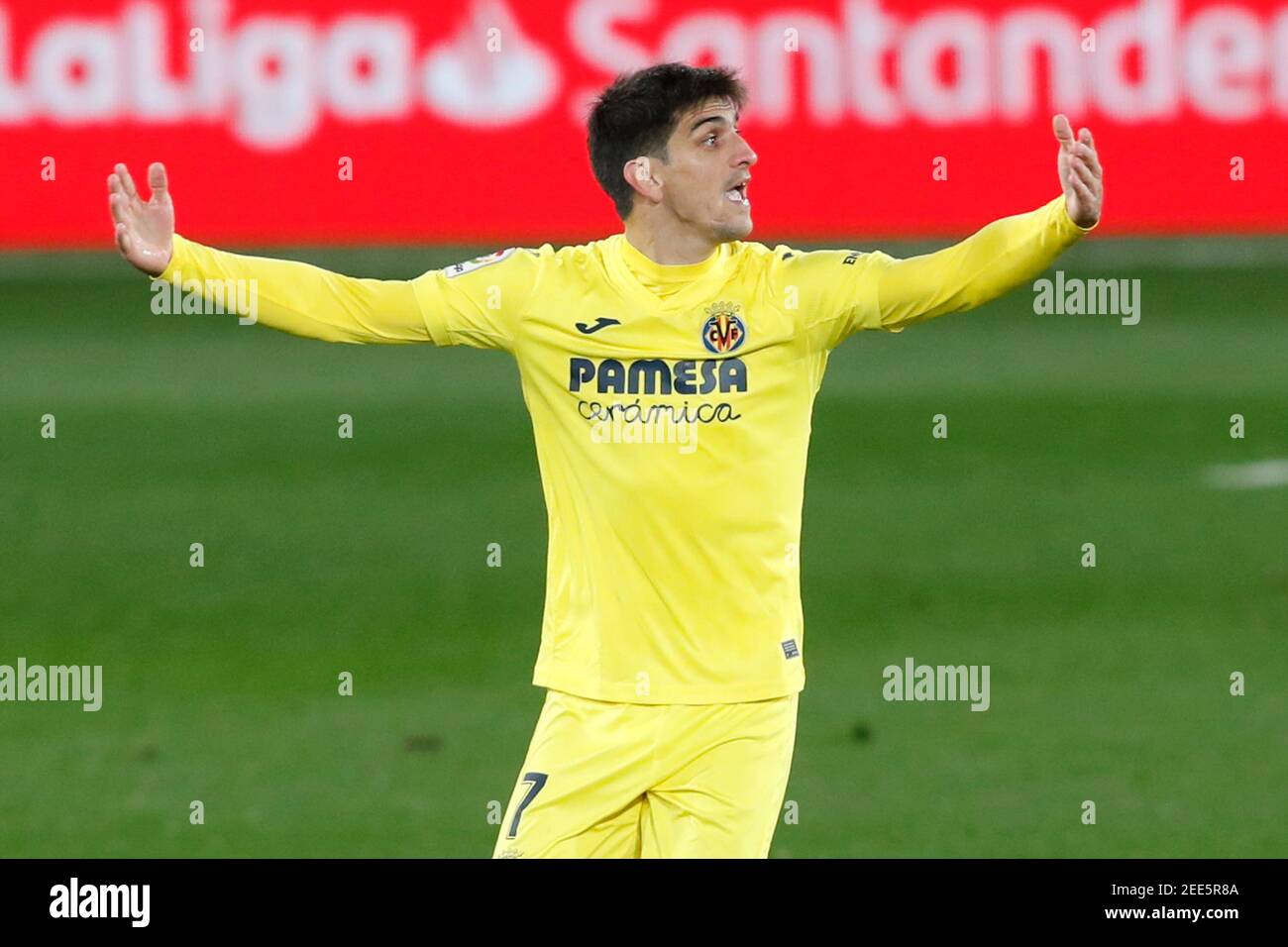 Villarreal CF contre Real Betis, la Liga Santander, date 23. Football, Stade la Ceramica, Villarreal, Espagne Gerard Moreno de Villarreal CF Banque D'Images