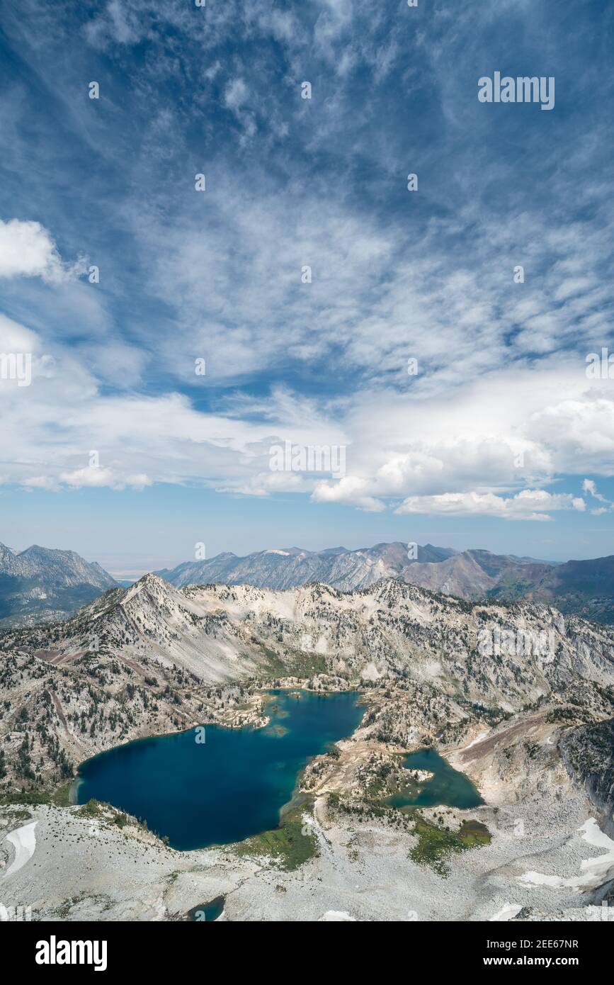 Lacs subalpins dans les montagnes Wallowa de l'Oregon. Banque D'Images
