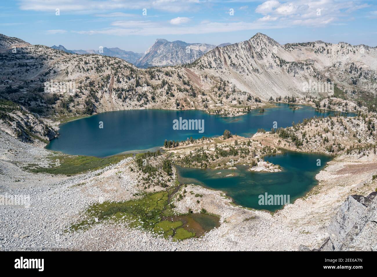 Lacs subalpins dans les montagnes Wallowa de l'Oregon. Banque D'Images