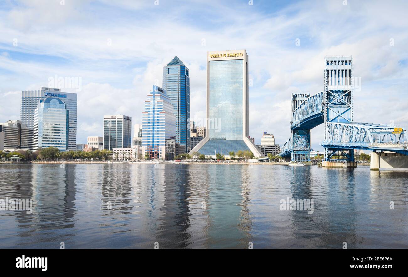 Belle ville de Jacksonville en Floride, États-Unis Banque D'Images