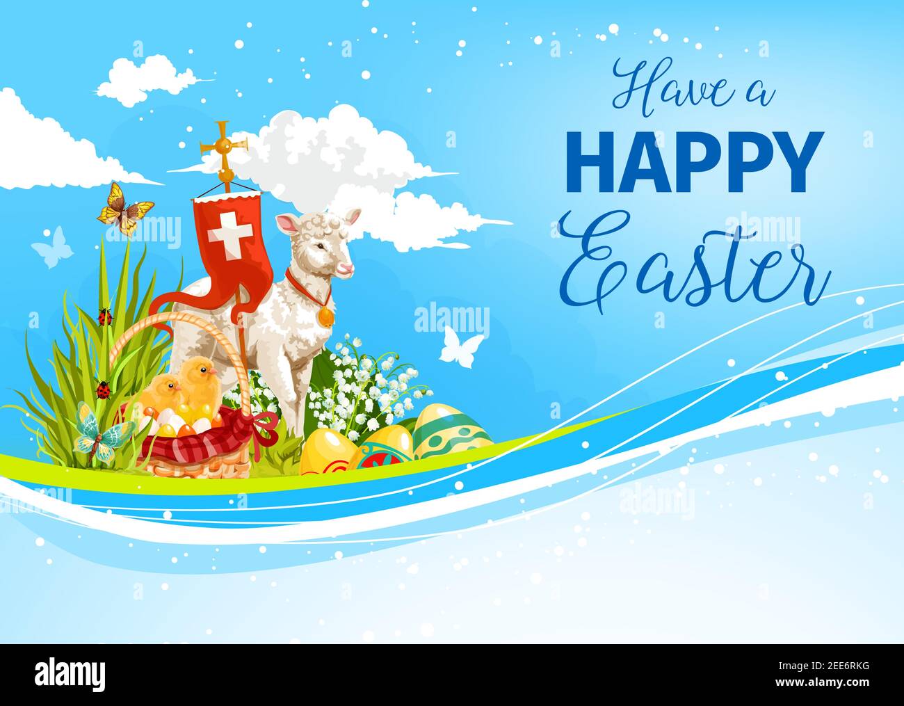 Easter Lamb Carte de vœux
