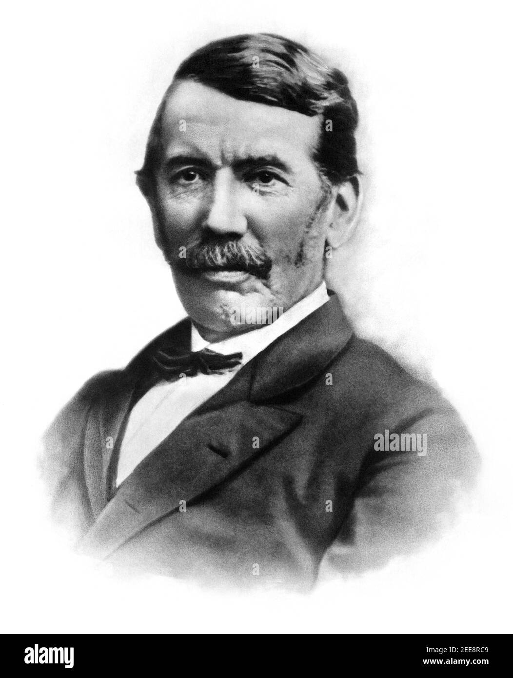 David Livingstone (1813–1873), médecin écossais, congrégationaliste, missionnaire chrétien pionnier auprès de la London Missionary Society, explorateur en Afrique, et l'un des héros britanniques les plus populaires de l'ère victorienne de la fin du XIXe siècle. Photo c1870. Banque D'Images