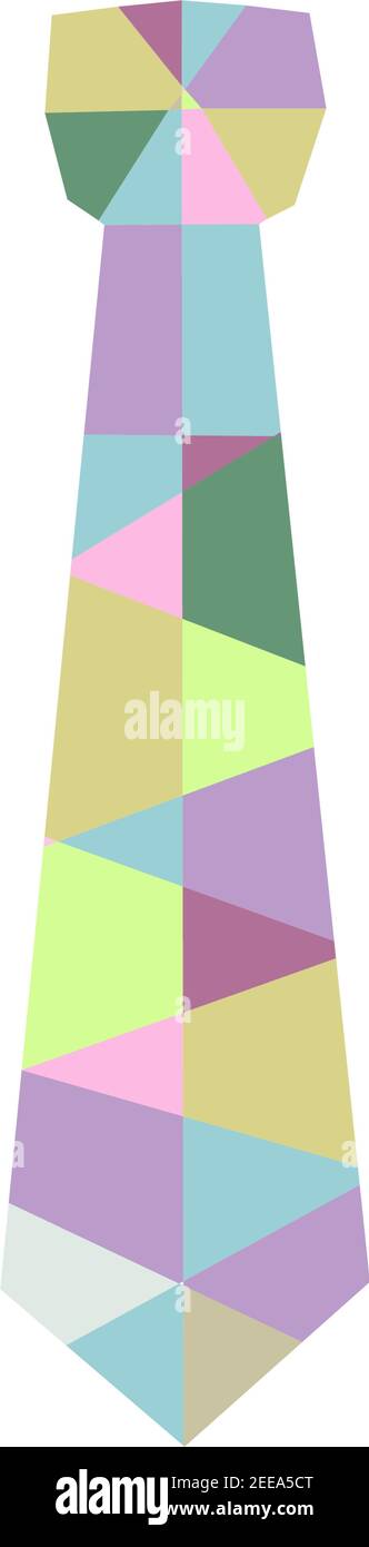 Une cravate amusante multicolore à carreaux, Vector esp 8 Image Vectorielle  Stock - Alamy