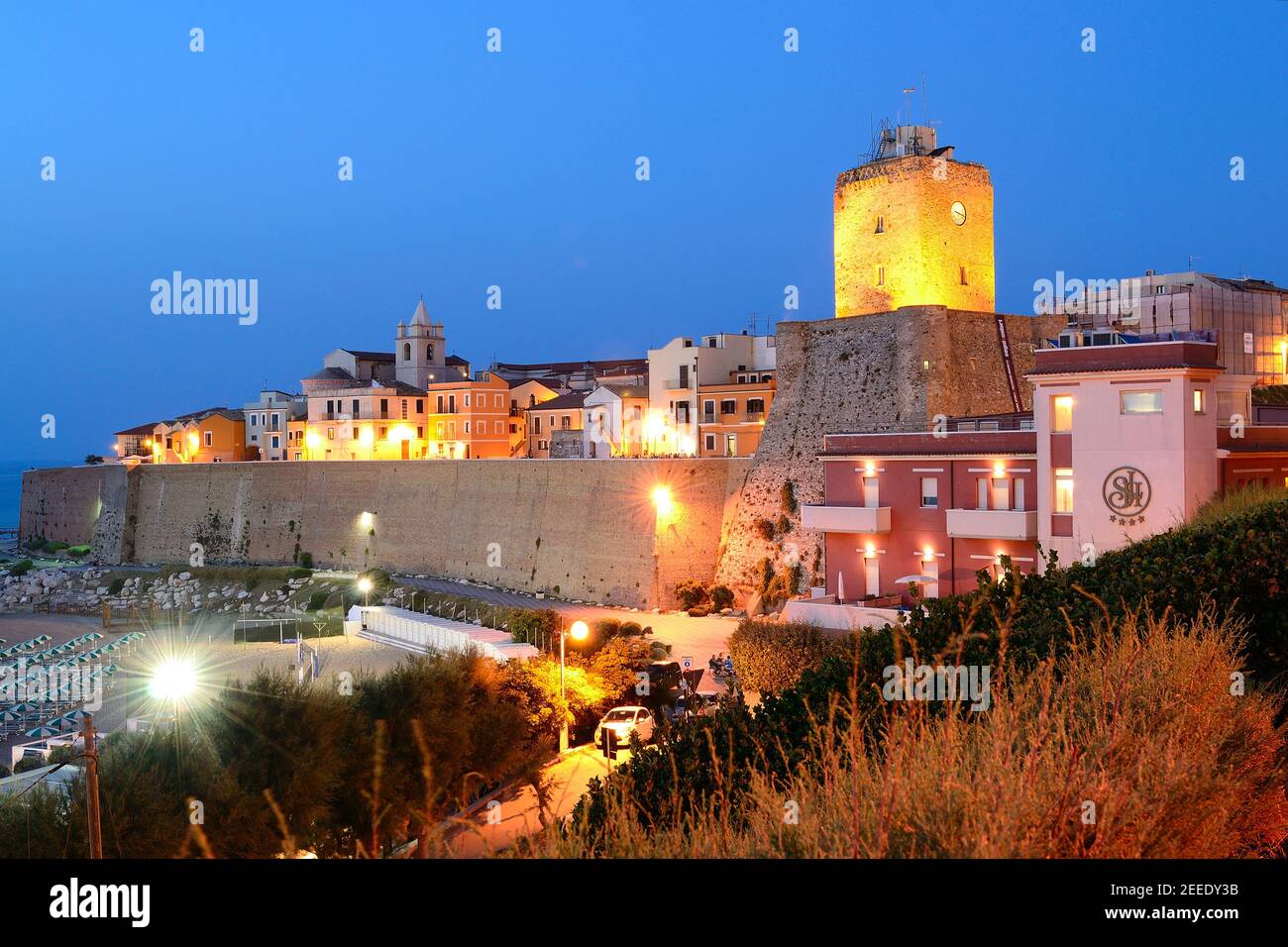 Vue sur Termoli Banque D'Images