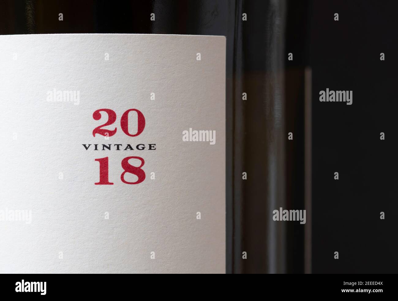 Era Costana Rioja étiquette de bouteille de vin en gros plan Banque D'Images