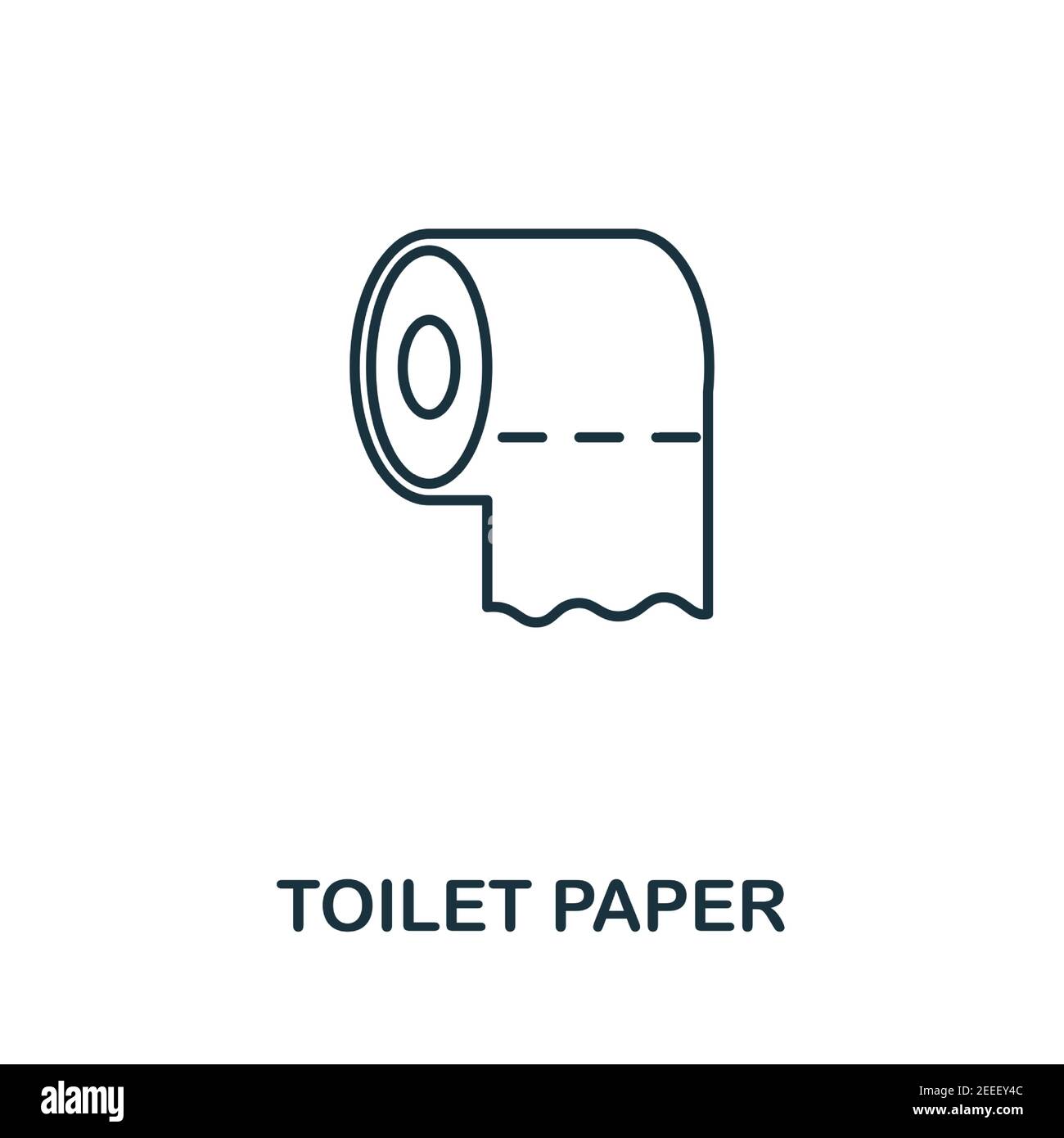 Icône papier toilette. Un élément simple de la collection hygiène. Icône papier toilette créatif pour la conception de sites Web, les modèles, les infographies et plus encore Illustration de Vecteur