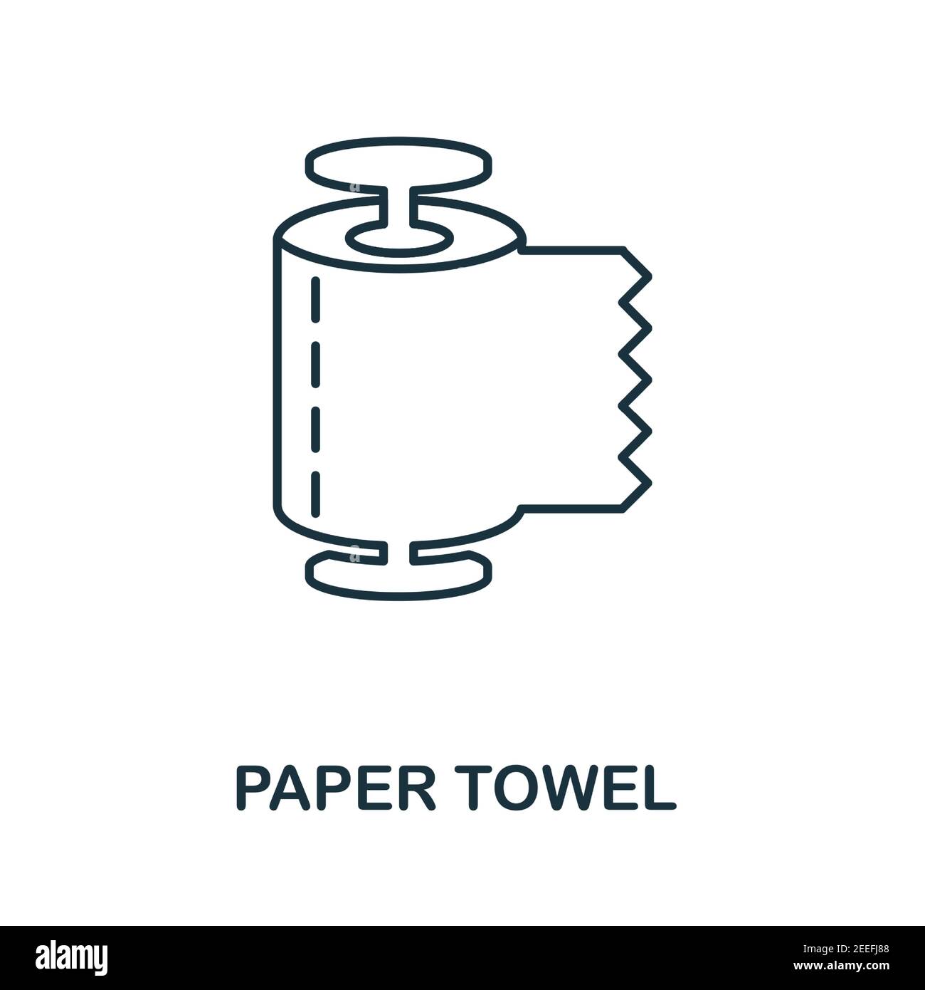 Icône essuie-tout. Un élément simple de la collection hygiène. Icône papier essuie-tout créatif pour la conception de sites Web, les modèles, les infographies et bien plus encore Illustration de Vecteur